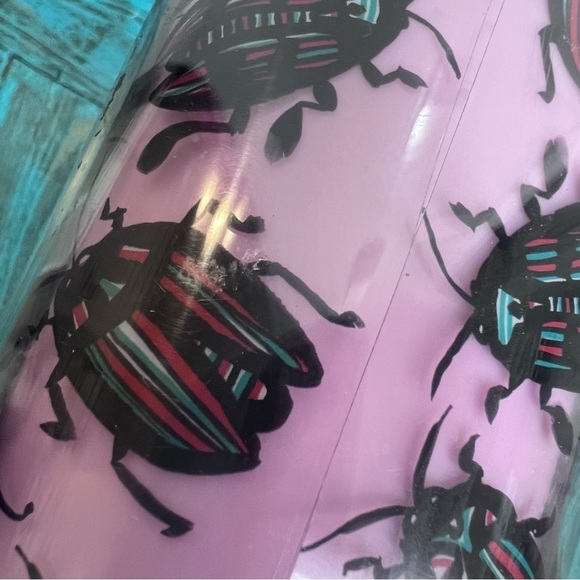 Starbucks Beetle Tumbler Bug Roach Pink Missing Straw HTF Rare Flawed - Picture 12 of 13